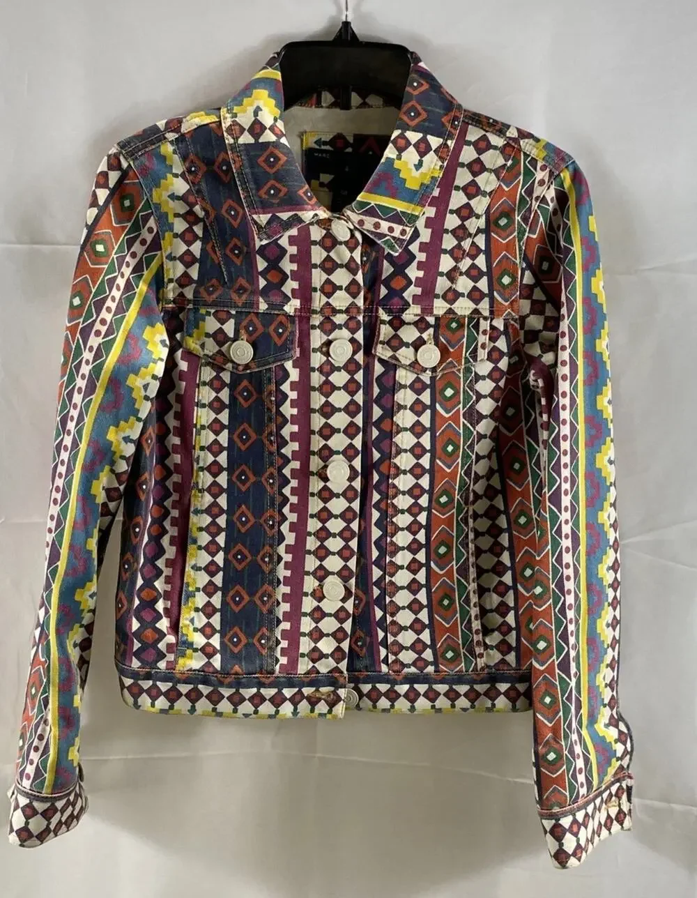 Marc by Marc Jacobs Aztec Southwestern Geometric Native Trucker Jacket Sz. 4